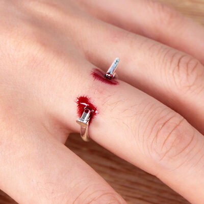 

Creative Nails Design Unisex Alloy Opening Finger Ring Halloween Party Props