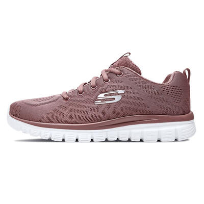 

Skechers casual running shoes womens LIFESTYLE series straps 12615-MVE pink 35