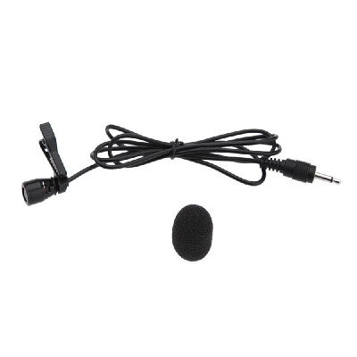 

Lavalier Clip Metal Mono Microphone 35mm with Collar Clip for Lound Speaker Computer PC Laptop