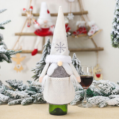 

〖Follure〗Merry Christmas Santa Wine Bottle Bag Cover Xmas Festival Party Table Decor Gift