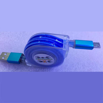 

Light Up Micro USB Charge Cable Retractable 2A Fast Charging Cord For Samsung Sony HTC-1m