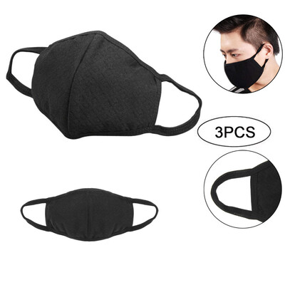 

〖Follure〗3Pcs Flu Dust Masks Reusable Activated Carbon Cotton Filters Breathable Safety Respirator For Outdoor Cycling