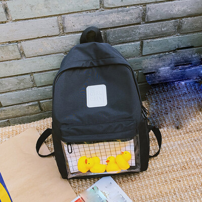 

Female School Bag Female Large Capacity Student Backpack Canvas Campus Backpack