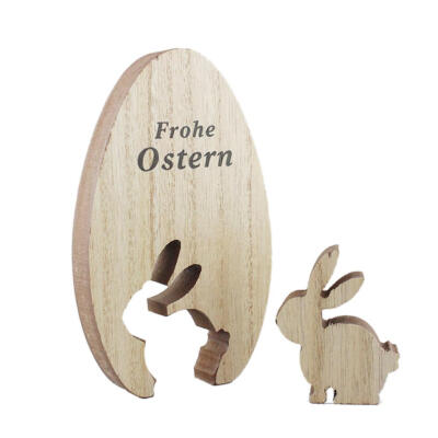 

European Easter Cute Wooden Rabbit Party DIY Decor Home Ornaments Gifts