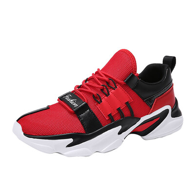 

men shoes 2019 new man casual shoes fashion Mens Woven Breathable Platform Sneakers Outdoor Mesh Casual walk Shoes