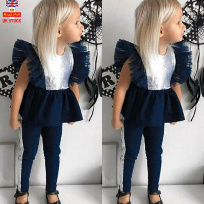 

Kid Toddler Baby Girl T-shirt Top Legging Pants Outfit Set suit Clothes Summer