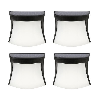 

Pack of 4 Wall Fence Lights 3-LED Path Road Yard Deck Patio Spot Lamp Light Sensor Waterproof Outdoor Garden Decoration Landscape