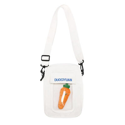 

Radish Decor Bags Boys Girls Shoulder Novelty Canvas Crossbody Handbags