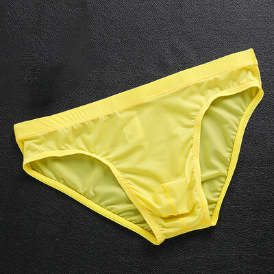 

Men Thongs Seamless Stretch Brief Mid Rise Triangle Bikini Underpants Underwear