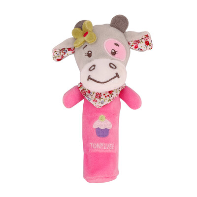 

Gobestart Animals Hand Bells Musical Baby Soft Toys Developmental Rattle Bed Kids D