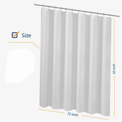 

Siaonvr Fabric Shower Curtain 72X65 Mildew Resistant Washable Water Repellent Spa Bathr