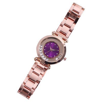 

Hot Selling Women Watches Flow Beads Dot Dial Ladies Quartz Wristwatch Alloy Strap Fashion Clock Dress Relojes Para Mujer