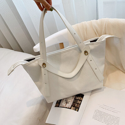

Summer new bag female 2019 new Korean version of fashion casual large capacity wild shoulder bag canvas tote bag