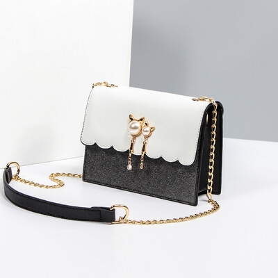 

Summer ins super-hot one-shoulder girl chains fashion Korean version of oblique bags with all kinds of student chains