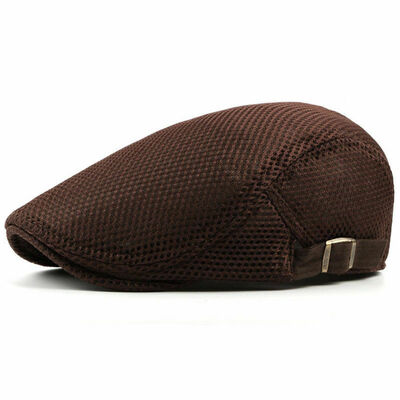 

Summer Men Newsboy Ivy Gatsby Cap Hat Mesh Cabbie Golf Driving Sun Flat Beret