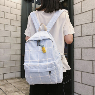 

Schoolbag female ins wind Korean college students backpack high school ancient feeling campus small fresh college Joker backpack