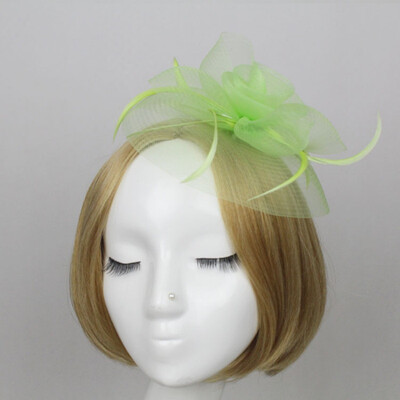 

New Elegant Lady Women Fascinator Hat Clips Hairpins Hair Accessories Church Wedding Hair Decoration Accessories