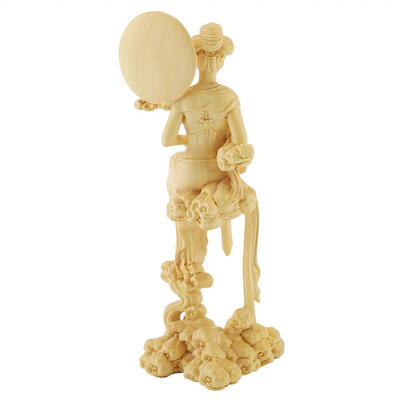 

Greensen Chang E Carving Figurines Hand Carved myth Statue Amulet For Home Decorations
