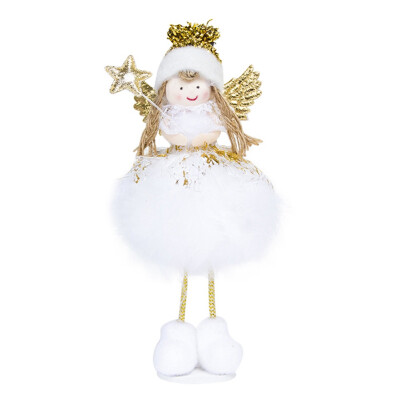 

New Hot 1pcs Christmas angel Doll Toy christmas Hanging ornament christmas tree Pendant kids year home table Decoration Ornament