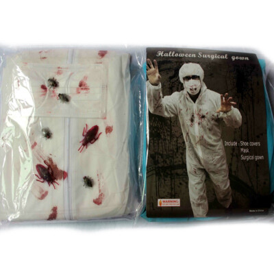 

Horror Bloody Surgical Gown Halloween Carnival Theme Horror Party Doctor Cosplay Costume Party cosplay propsc