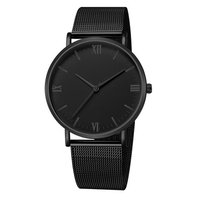 

Gobestart Fashion Mens Women Sport Stainless Steel Case Band Quartz Analog Wrist Watch