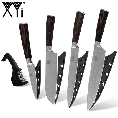 

XYJ Stainless Steel Kitchen Knife 8" 8" 7" 35" inch 3 Stage Kitchen Knife Sharpener New Kitchen Tools