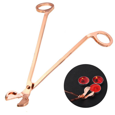 

Siaonvr Stainless Steel Candle Wick Oil Lamp Trimmer Scissors Cutter Snuffers Gold