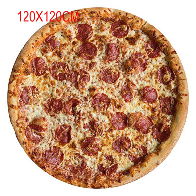 

JPGIF Comfort Food Creations Pizza Wrap Blanket Perfectly Round Hamburger Throw