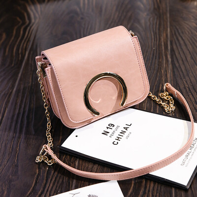 

2019 new fashion womens simple small square bag Korean tide mini bag Joker chain shoulder Messenger bag