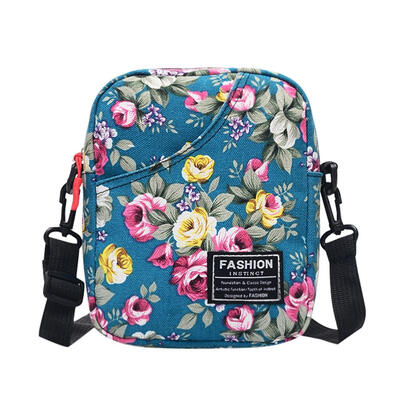 

Vintage Canvas Women Shoulder Flower Print Crossbody Bags Messenger Handbag