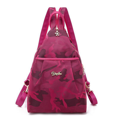 

Oxford cloth Mini Shoulder Bag Korean version small backpack fashionable ladys breast bag with camouflage bag