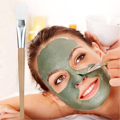

〖Follure〗Wooden Handle Facial Face Mud Mask Mixing Brush Foundation Eyebrow Eyeliner Blus
