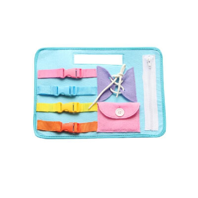 

Dressing Button Zipper Learning Board Baby Kids Life Skill Educational Toy