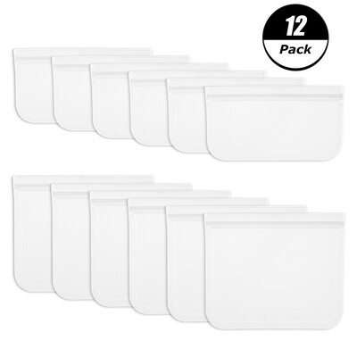 

Reusable Food Storage Bags Silicone Sandwich Snack Bacon Bags Set for Fruit Food