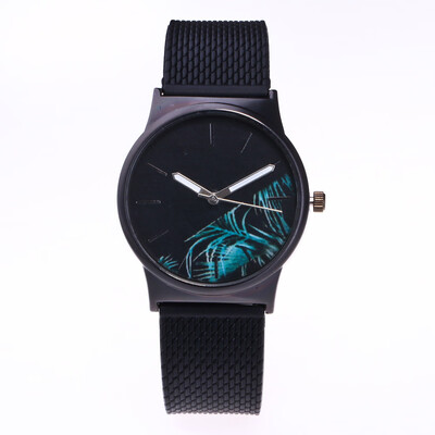 

〖Follure〗Womens Fashion Picture Design Silicone Band Analog Alloy Quartz Wrist Watch A