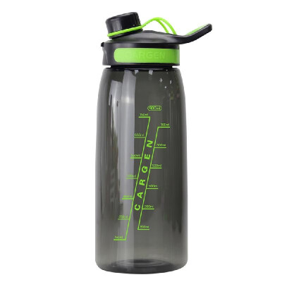 

900ml Sports Water Bottle with Volume Marking Wide Mouth Leak Proof Plastic Water Bottle for Outdoor Camping Running Gym