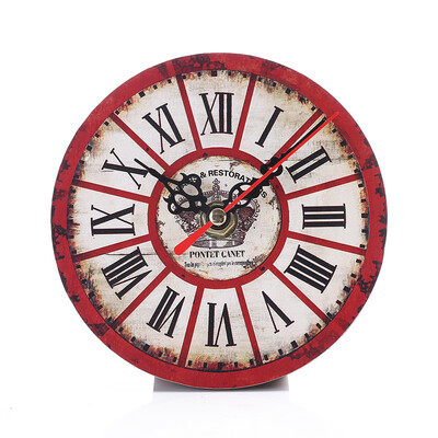 

Siaonvr Vintage Style Antique Wood Wall Clock for Home Kitchen Office