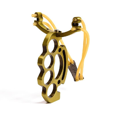 

Metal Handle High Power Slingshot High Velocity Hunting Sling Shot Catapult Outdoor Hunting Game Slingshot Easy to Assemble