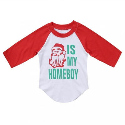 

Infant Baby Boys Christmas Santa Claus Long Sleeve T-shirt Tops Casual Clothes