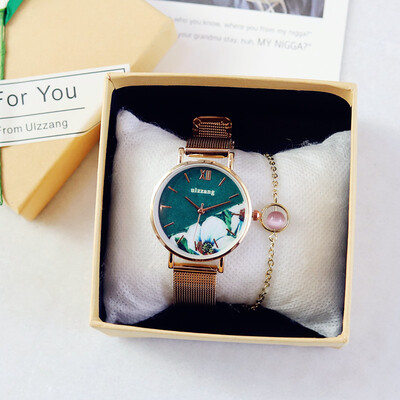 

British Wind Restoration European American&French Minority Watch Lady Waterproof Star Air Quality Simple Ins Wind Waterproof