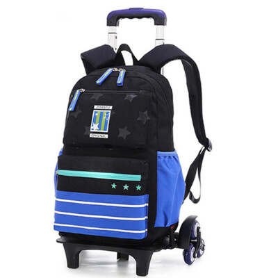 

6 wheels Trolley schoolbag brand fashion backpack 3 wheel teenagers book bags primary school bag girls boys gift travel Luggage