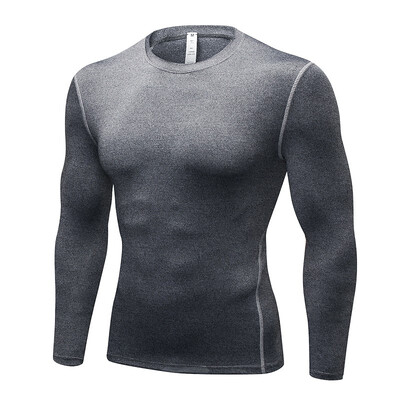 

YUERLIAN Sports Fitness Long Sleeve Quick Dry T-Shirt 1019 7029