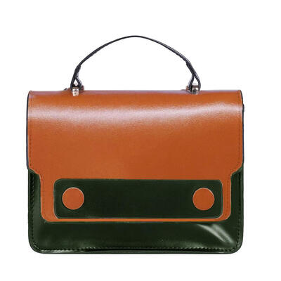 

Vintage Shoulder Leather Messenger Handbags Women Hit Color Crossbody Bags