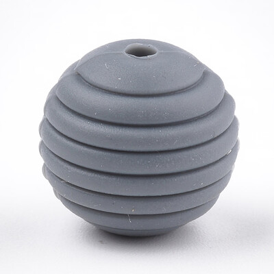 

Food Grade Environmental Silicone Beads Chewing Beads For Teethers DIY Nursing Necklaces Making Round SlateGray 15x14mm Hole