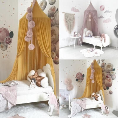 

Elegant Lace Kids Baby Bed Room Canopy Mosquito Net Curtain Bedding Dome Tent