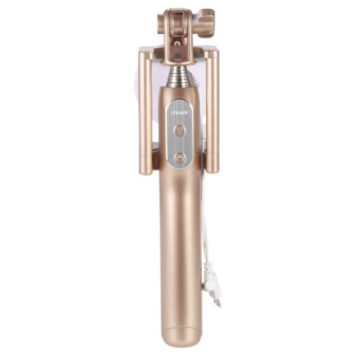 

Mlais 2-in-1 Portable Extendable Cable Selfie Handheld Monopod Stick Holder 3200mAh Power Bank with Mirror Flasher for iPhone 6