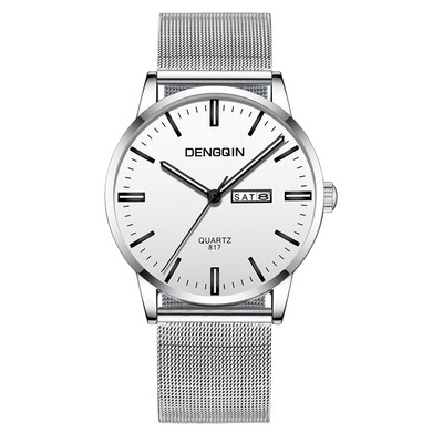 

Gobestart Luxury Quartz Sport Military Stainless Steel Dial Band Wrist Watch