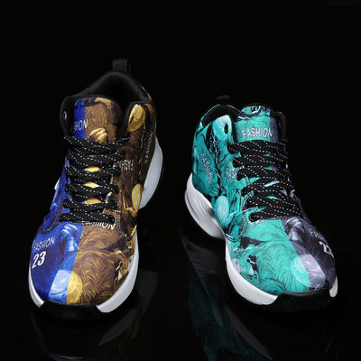 

basketball shoes male shock absorption anti-skid sports boots canvas canvas shoes running shoes