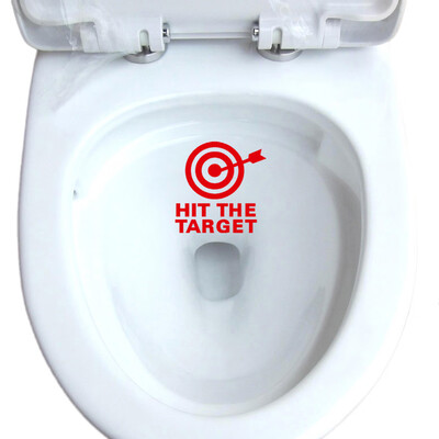 

Gobestart DIY Arrow&Target Toilet Seat Bathroom Sticker Home Refrigerator Wall Decal Art