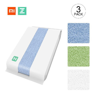 

3pcs Xiaomi ZSH Towel 13 X 13 Inch Ultra Soft 100 Cotton Quick-Dry Washcloth Antibacterial Water Absorption Hand Towels Face Towe